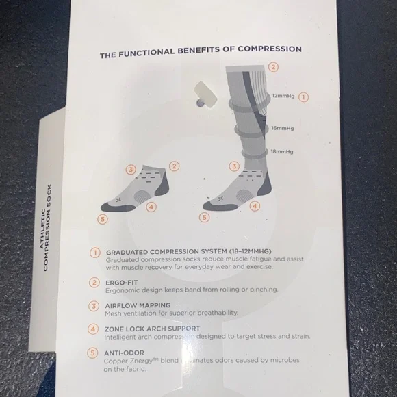 Tommie Copper Men's Blue‎ Compression Socks - Picture 2 of 3